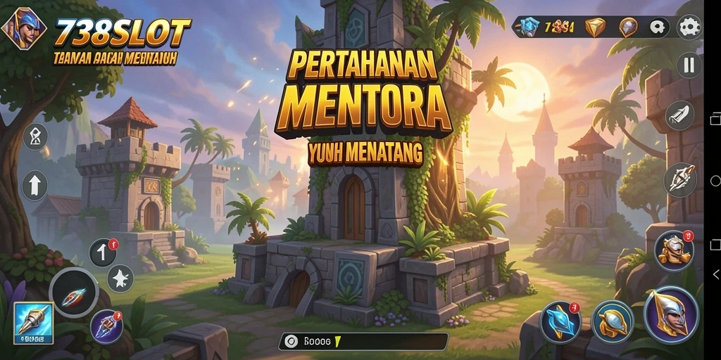 Tampilan gameplay menarik dari 738SLOT dalam aksi Tower Defense.
