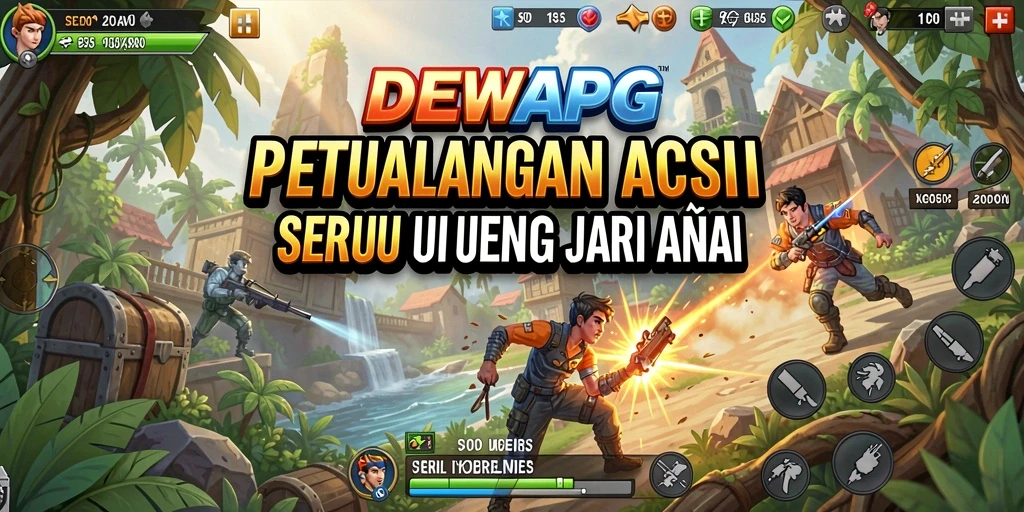 Tampilan aksi mendebarkan dalam gameplay DEWAPG yang penuh tantangan.