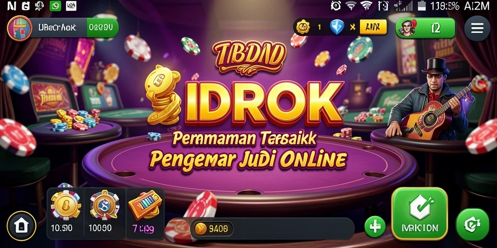 Tampilan gameplay kasino yang menarik dari IDROK.
