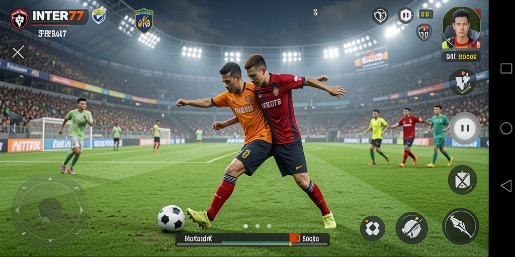Tampilan menarik dari gameplay INTER77 yang penuh aksi olahraga.