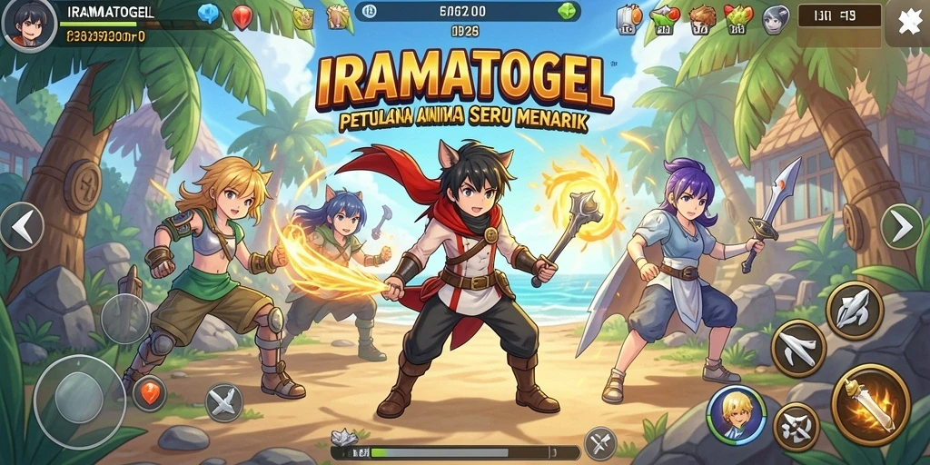 Gameplay seru IRAMATOGEL dengan karakter anime yang menarik.