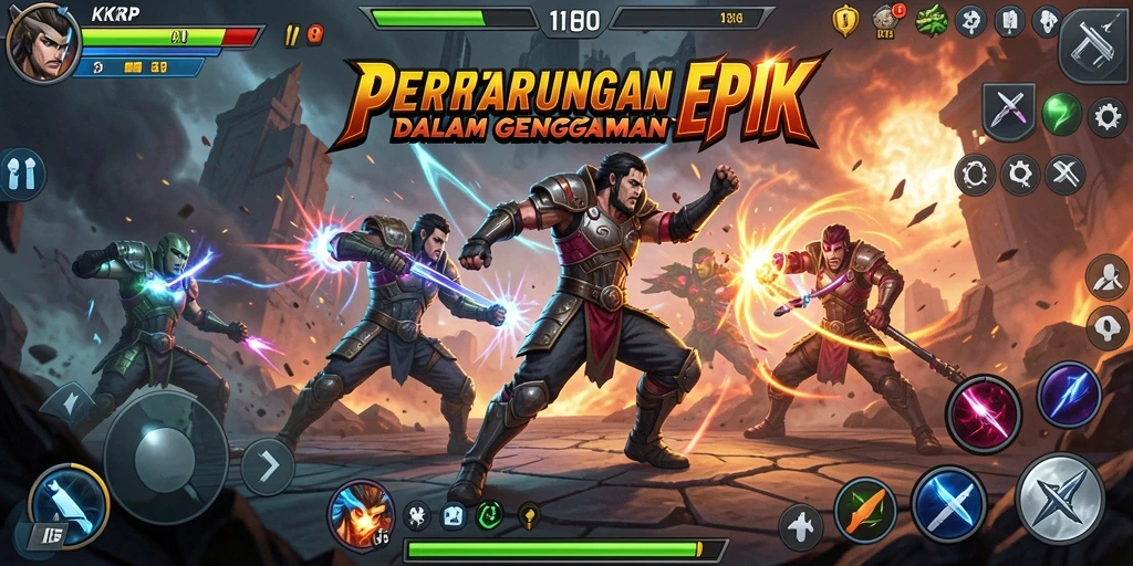Tampilan gameplay KKRP yang mendebarkan dan penuh aksi.