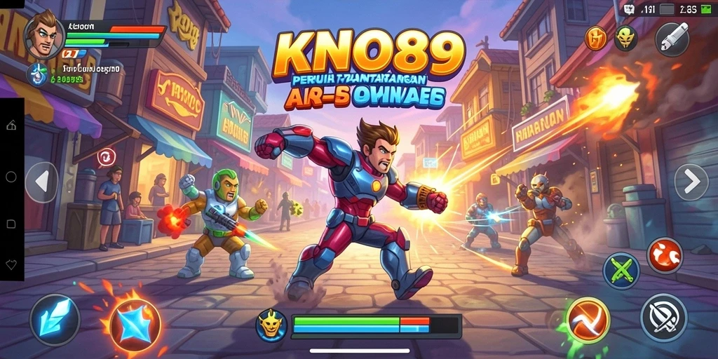 Screenshot menunjukkan aksi seru dalam gameplay KNO89 di genre Arcade.