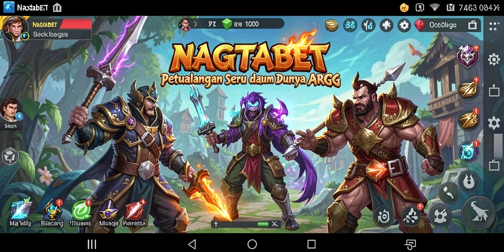 Tampilan gameplay NAGITABET yang penuh aksi dalam dunia ARPG.