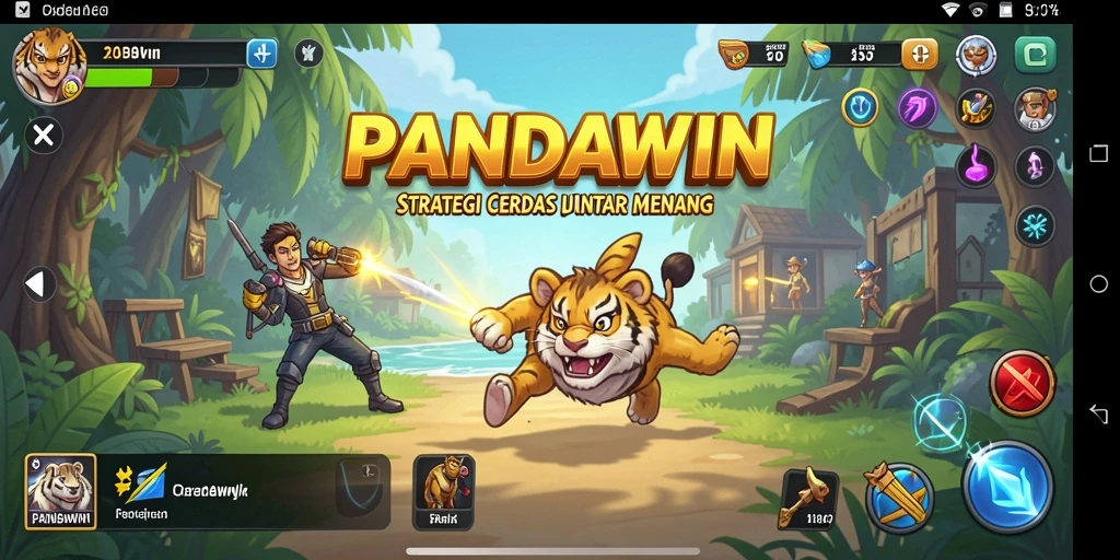 Tampilan menarik gameplay PANDAWIN yang penuh strategi.