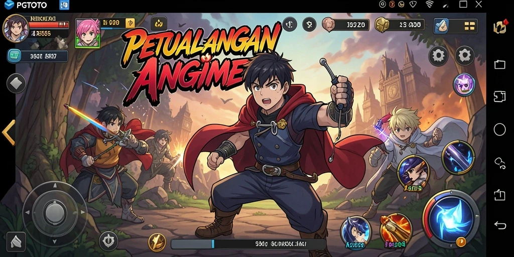 Tangkapan layar menunjukkan aksi seru dalam PGTOTO.