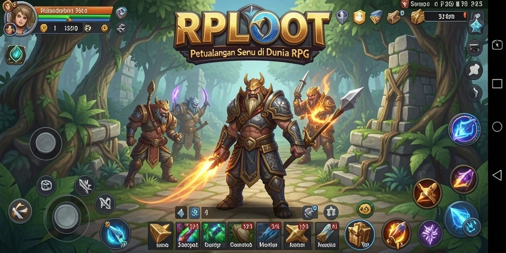 Gameplay seru RPLOOT dengan grafik yang menawan dan aksi petualangan.