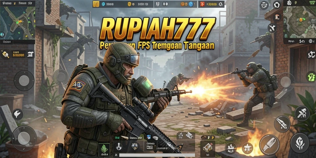 Tampilan gameplay RUPIAH777 yang menegangkan dalam pertempuran FPS.