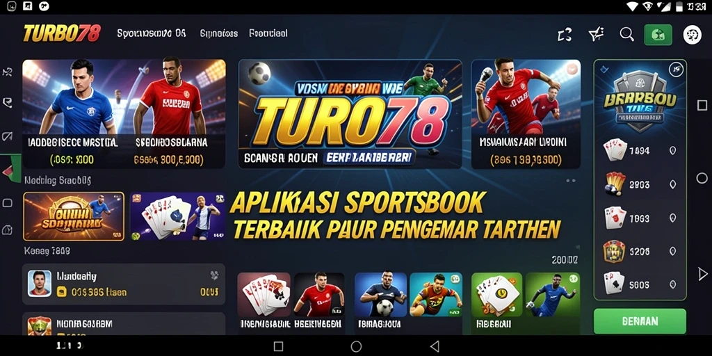 Tampilan antarmuka utama TURBO78 yang menarik untuk taruhan.