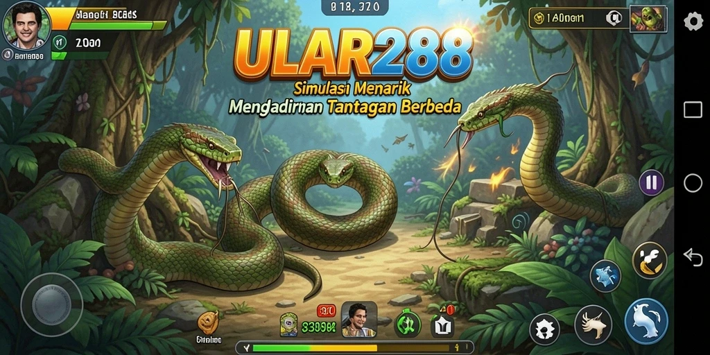 Tampilan menakjubkan dari gameplay simulasi ULAR288 yang memikat.
