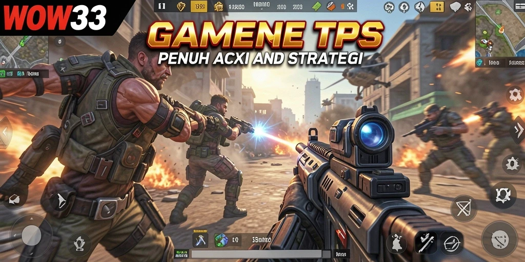 Gameplay WOW33 yang seru dan mendebarkan saat pertempuran TPS.