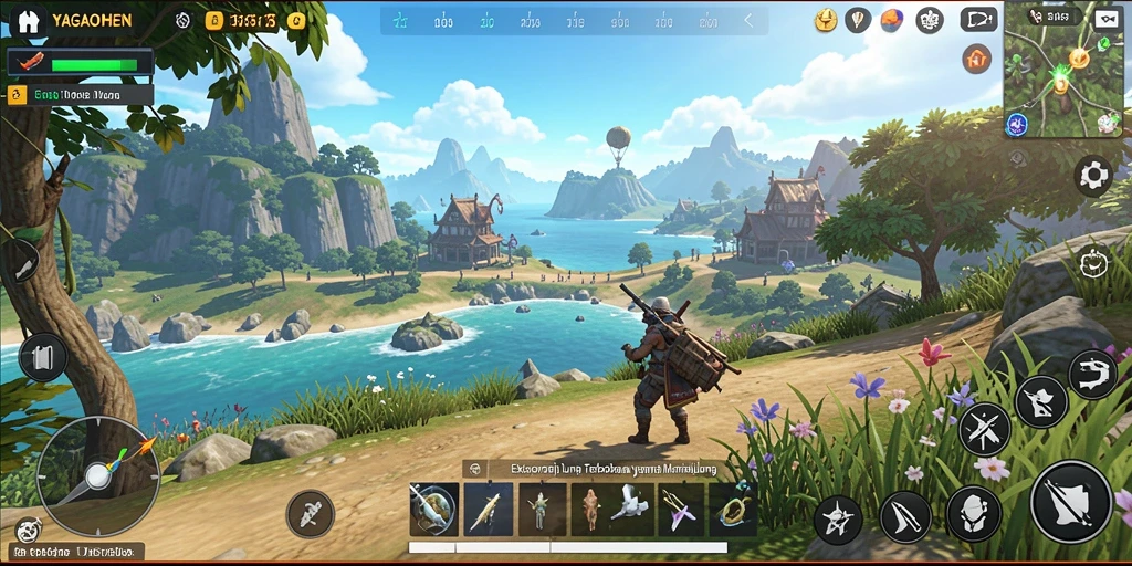 Tampilan gameplay Open World menakjubkan di YAGAOHEN.