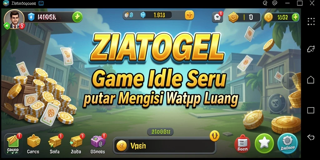 Tangkapan layar gameplay ZIATOGEL menampilkan aksi seru dalam kategori Idle.